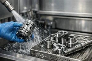 Industriële onderdelen reinigen na verspanen